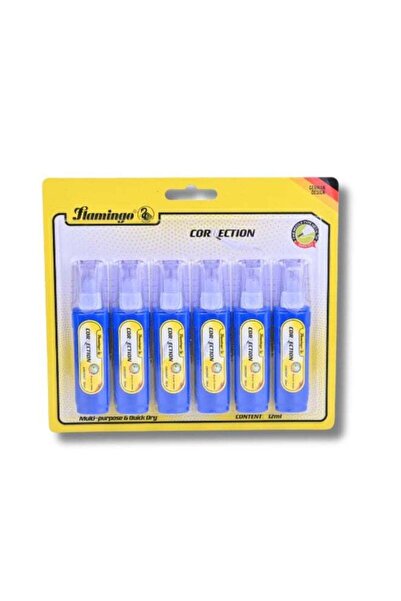 Generic Flamingo Correction Pen - Multi-purpose & Quick Dry - Pack of 6