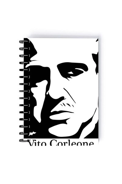 Generic Spiral A5 Notebook The God Father Classic Movie Art Black and White T...