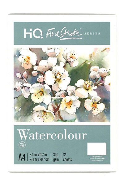 Generic A4 Size Finestroke Watercolour Painting Pad 12 Sheets 300gsm Thickness