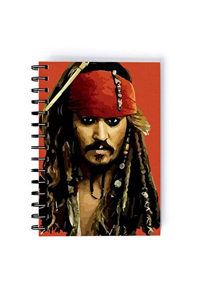 Generic Spiral A5 Notebook Pirates of the Caribbean Fan Art Johny Depp Pirate...