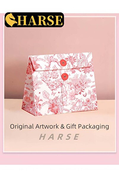 Generic Pink Porcelain-Inspired Gift Bag, Chinese Style Birthday Bag, Creativ...