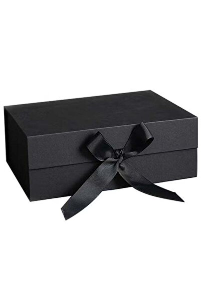Generic Black Gift Box with Ribbon for Mother's Day, Birthdays, Party 26*19*8cm