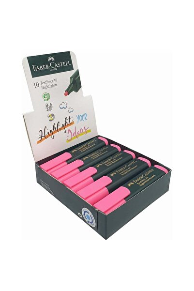 Generic 10-Piece Textliner Highlighter Pink