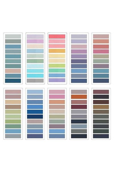 Generic 2000Pcs Sticky Book Tabs, Morandi Sticky Tabs, Book Tabs for Annotati...