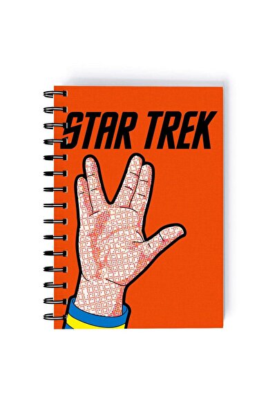 Generic Logic Star Trek Printed Spiral A5 Notebook Yellow/Blue/Black