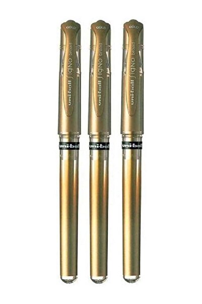 Generic uni-ball Uni Ball Gold Signo Pen Broad Metallic Gel Ink Rollerball Me...