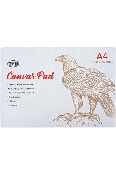Generic FIS Canvas Pad, A4 Size (210x297mm), 280Gsm, Acrylic Gesso Triple Pri...