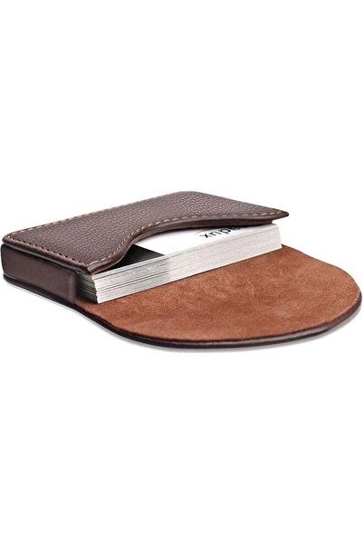 Generic Cofee Leather Business Card Holder Case for Men or Women Pocket Busin...
