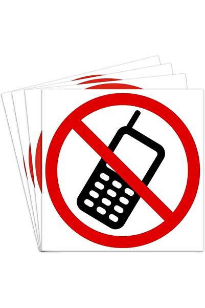 Generic ARS® No Cell Phone/Mobile Phone is Prohibited Sign | Self Adhesive Vi...