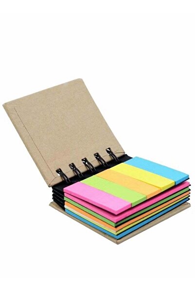 Generic Sticky Notes, Pocket Size Spiral Sticky Note Pad, Assorted Primary Co...