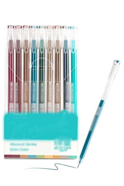 Generic 9 Colored Gel Pens Set - 0.5mm Fine Point for Black Paper & White Pap...