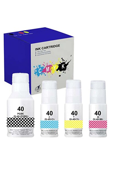 Generic PRITMORE GI-40 ink set 4-Color Multipack for Canon GI-40 GI 40 Compat...