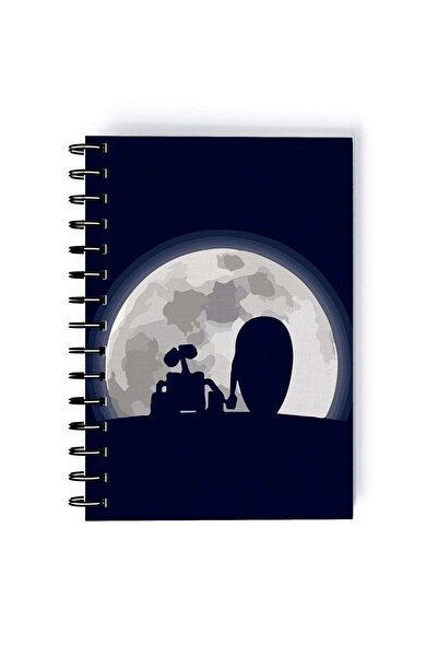Generic Wall E Printed Spiral A5 Notebook Yellow/Grey/Blue
