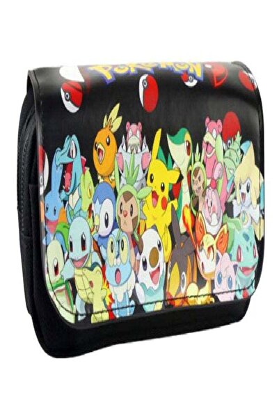Generic Pokemon Pikachu Printed Pencil Case Black/Yellow/Blue