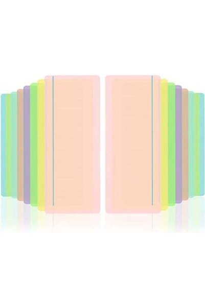 Generic 16 Pieces Guided Reading Highlight Strips Colored Overlays Bookmark R...