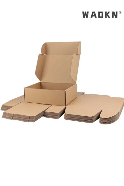 Generic 10-Pack Kraft Corrugated Shipping Gift Boxes, 3-Ply Extra Hard Foldin...