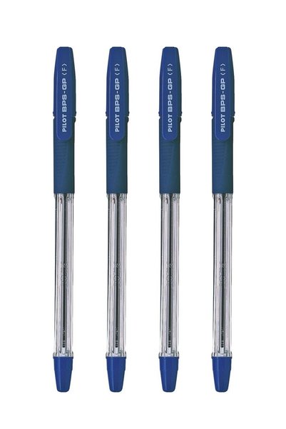 Generic 4-Piece Ballpoint Pen Fine Tip Blue Ink
