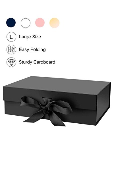 Generic Black Gift Box with Ribbon,34x25x12.5 cm Luxury Gift boxes for Presen...