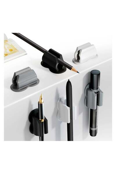Generic 6 Pieces Pen Holder Clip, Multifunctional Pen Clip, Adhesive Pen Hold...