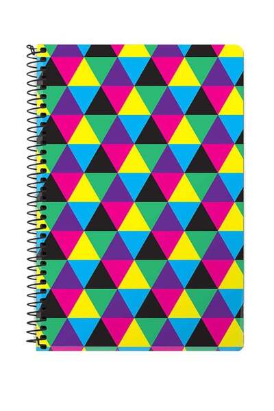Generic Hallucinating Trios A5 Spiral Notebook Multicolour