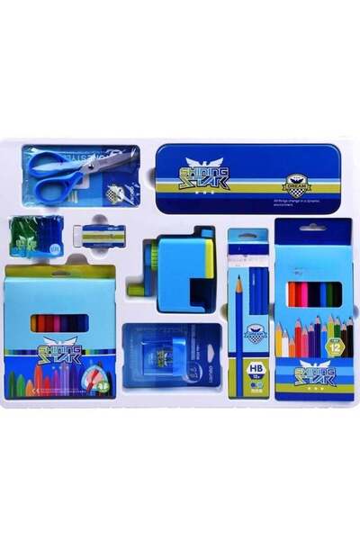 Generic 47-Piece Kids Stationery Set with Pencil Case Box – Back to School Su...