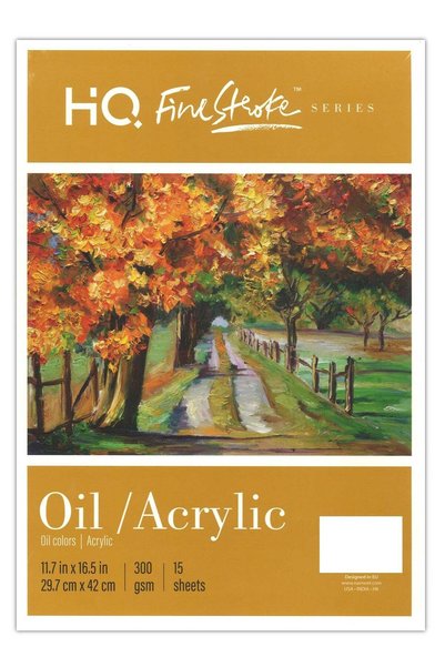Generic A3 Size Oil And Acrylic Painting Pad 15 Sheets 300gsm Thickness