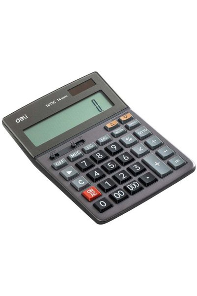 Generic Deli E1671C 14-Digit Desktop Calculator with 150-Step Check & Correct...