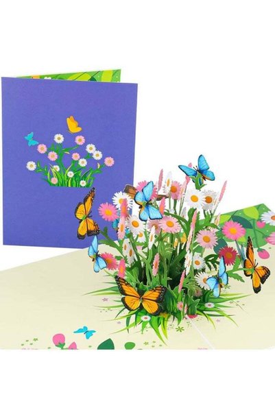Generic Fuyamp Daisy Flowers Card, Flower Pop Up Card Pop-Up Greeting Card Mo...