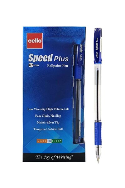 Generic 12-Piece Speed Plus Ballpoint Pen 0.7mm Tip Blue ink