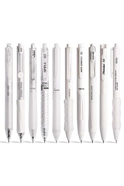 Generic 10 Count Pastel Gel Ink Pen Set,Cute Note Taking 0.5mm Fine Point Ret...