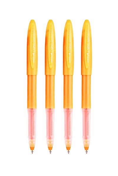 Generic 4-Piece Signo Gelstick Gel Ink Pen 0.7mm Tip Orange Ink