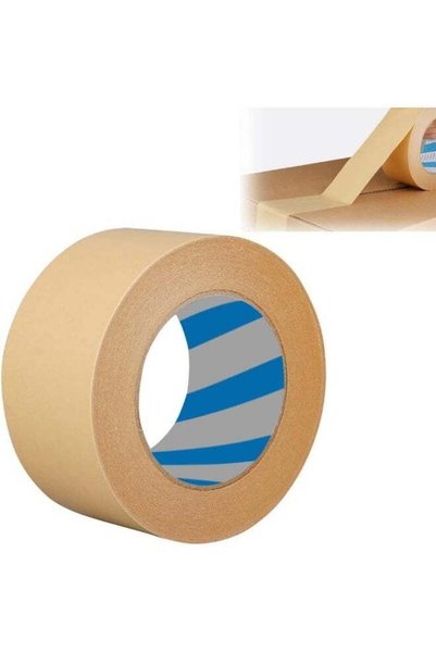 Generic 1pc Kraft Paper Packing Tape 5cm Wide x 33 Yards Long, Writable Non-C...