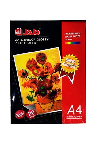 Generic 20 Sheet Waterproof Glossy Inkjet Photo Paper A4