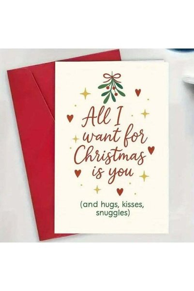 Generic Cute Christmas Card for The Holiday Season, Christmas Card With Envel...
