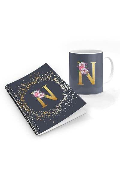 Generic Printed Coffee Mug + A5 Spiral Notebook Memo Personalised Combo Gift ...