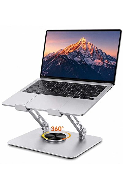 Generic Adjustable Laptop Stand for Desk Ergonomic Riser with 360° Rotating B...