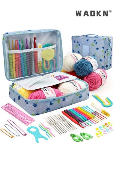 Generic 59-Piec Beginners Adults/Kids Complete Crochet Set, Yarn Crochet Inst...