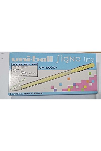 Generic Uni-ball UM100 Signo Roller Pen - Creamy White Ink, Pack of 12