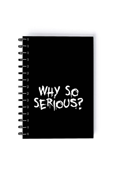 Generic Spiral A5 Notebook Joker Comic Book Series Why So Serious Neon Aesthetic