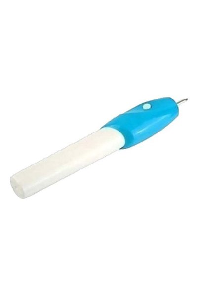 Generic Plastic Engraving Pen White/Blue