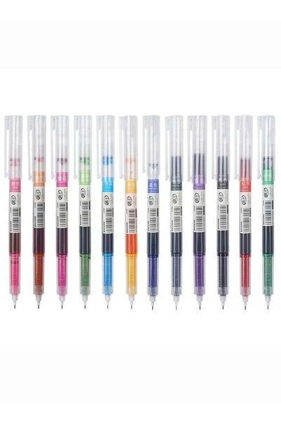 Generic Gel Ink Pens .5mm fine point liquid ink pens Rollerball Pens Smooth W...