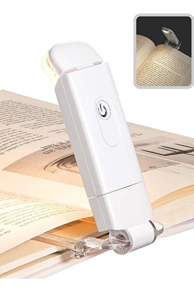 Generic USB Rechargeable Book Light Warm White LED Adjustable Brightness for ...