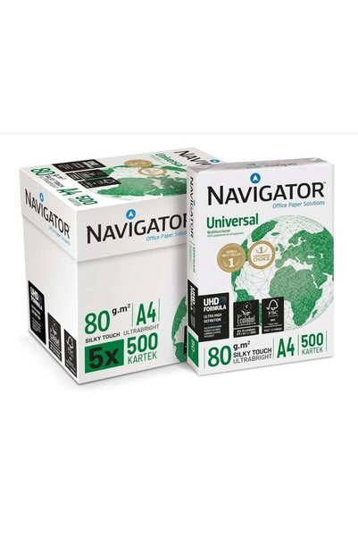 Generic Navigator 5-Pocket Photocopy Paper Ream(500 Sheets), A4 Size, 80 GSM,...