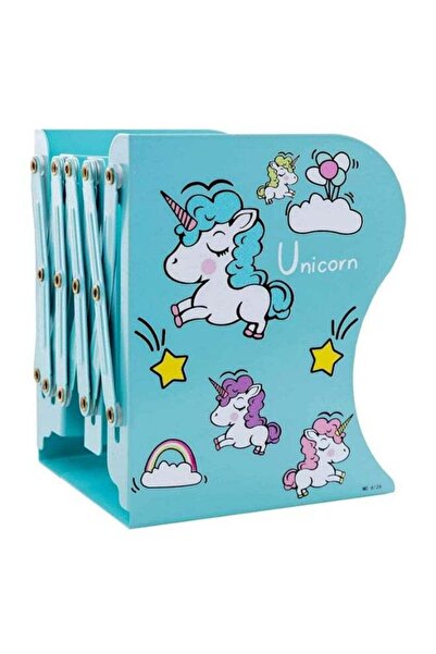Generic 1pcs Telescopic Book Stand Folding Book Stand Metal Unicorn Cartoon L...