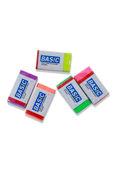 Generic Basic Non Toxic and Dust Free Multicolour Eraser for Clean, Smooth An...
