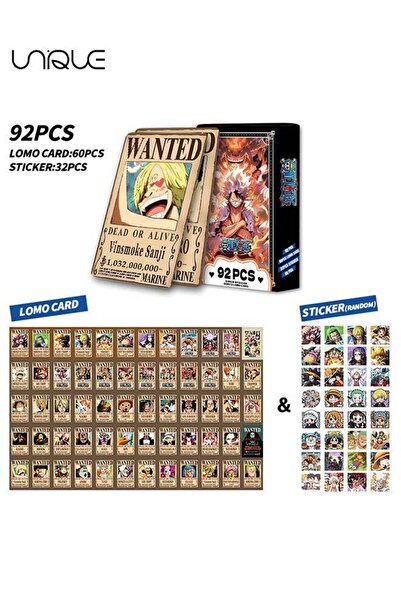 Generic 92 Pcs ONE PIECE Lomo Card - Laser Card - 60Pieces Double-sided LOMO ...