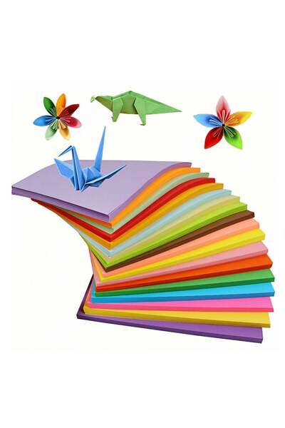 Generic Origami Paper, A4 200 Sheets Colorful Craft Paper for Kids, 20 Colors...