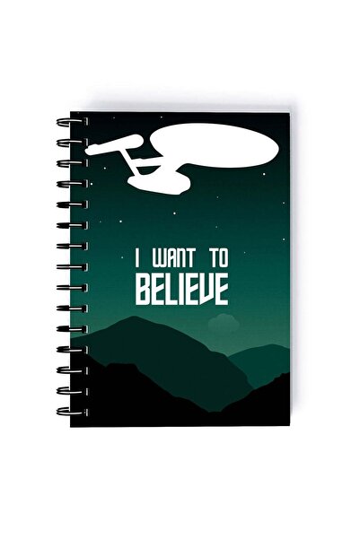 Generic Believe Quote Printed Spiral A5 Notebook White/Green/Black