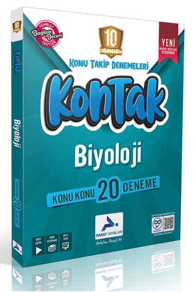 paraf yayınları 10. Sınıf Maarif Model KONTAK Biyoloji Konu Konu 20 Deneme