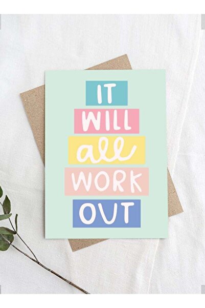Generic It Will All Work Out Feel Good Greeting Card – Encouragement & Positi...